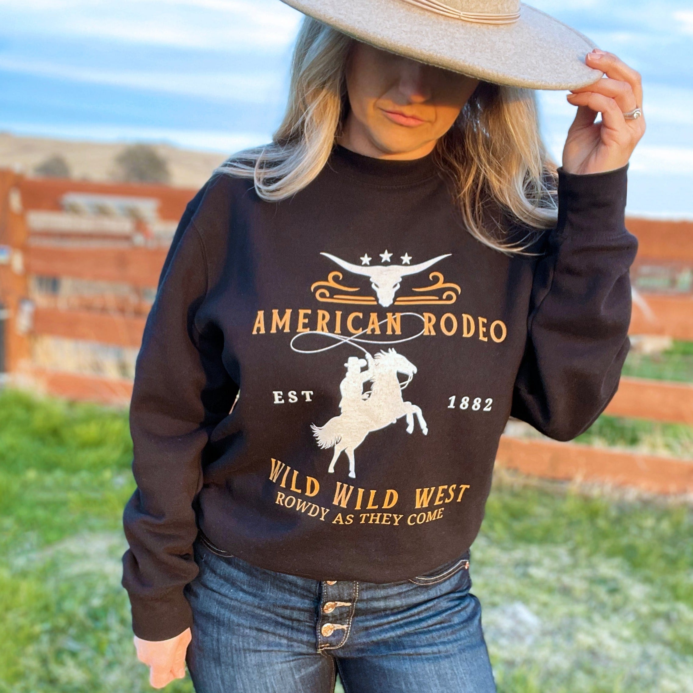 Country Western Sweatshirt | Crewneck | Western Graphic Crewneck ...